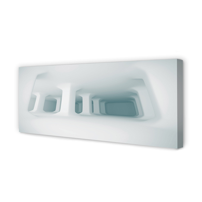 Pintura em tela Suportes 3D brancos