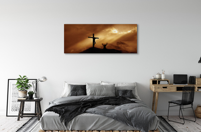 Quadro em tela Cruz de Jesus Luz