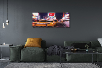 Quadro em tela Carro cidade luz