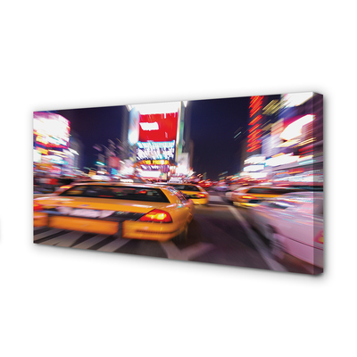 Quadro em tela Carro cidade luz