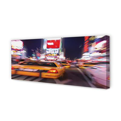 Quadro em tela Carro cidade luz