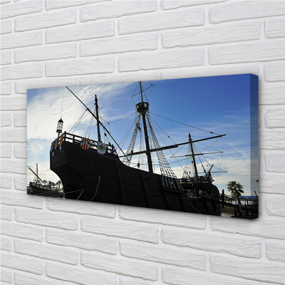 Pintura em tela Navio do Céu