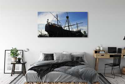 Pintura em tela Navio do Céu