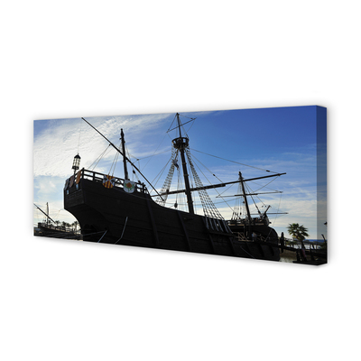 Pintura em tela Navio do Céu