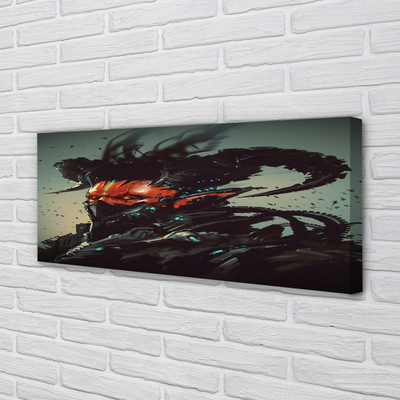 Pintura em tela Uma figura sombria e assustadora