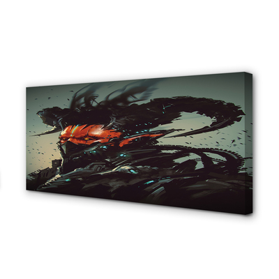 Pintura em tela Uma figura sombria e assustadora