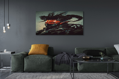 Pintura em tela Uma figura sombria e assustadora