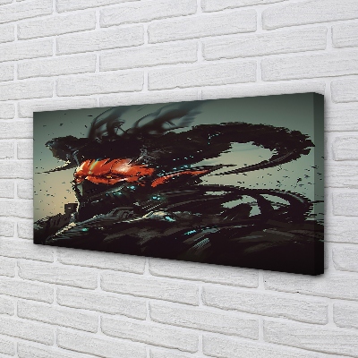 Pintura em tela Uma figura sombria e assustadora