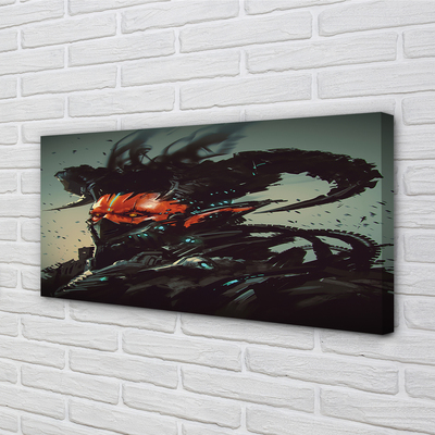 Pintura em tela Uma figura sombria e assustadora