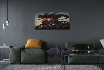 Pintura em tela Uma figura sombria e assustadora