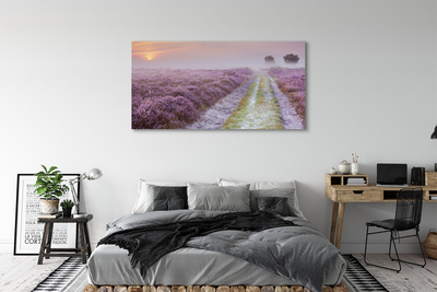 Quadro em tela Campo de urze