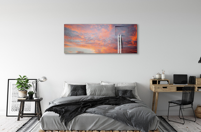 Pintura em tela Pôr do sol no céu da escada