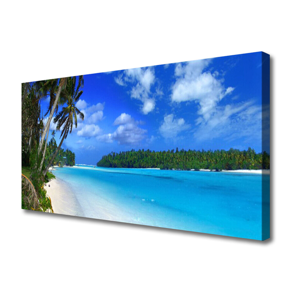 Quadro canvas Praia Palms Mar