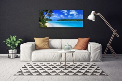 Quadro canvas Praia Palms Mar