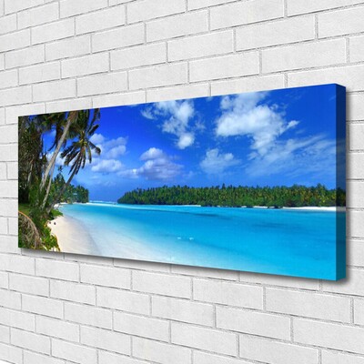 Quadro canvas Praia Palms Mar