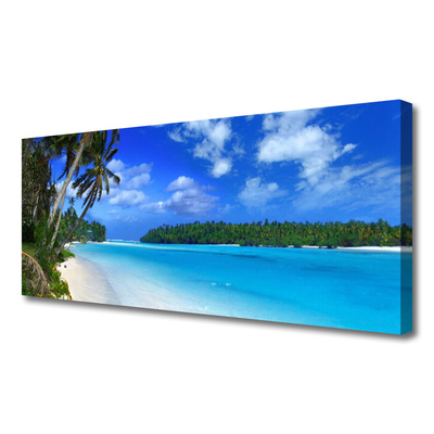 Quadro canvas Praia Palms Mar