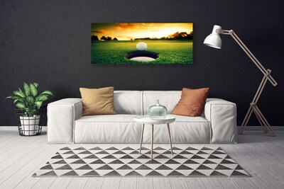 Quadro canvas Bola de golfe Grama Natureza