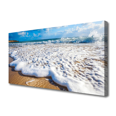 Quadro em tela Praia Mar Areia Natureza