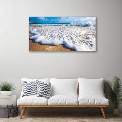 Quadro em tela Praia Mar Areia Natureza