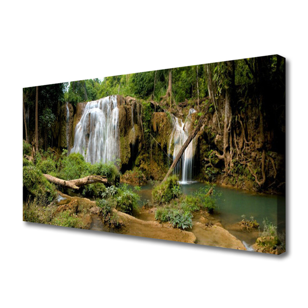 Quadro em tela Cachoeira Rio Floresta Natureza