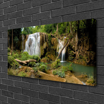 Quadro em tela Cachoeira Rio Floresta Natureza