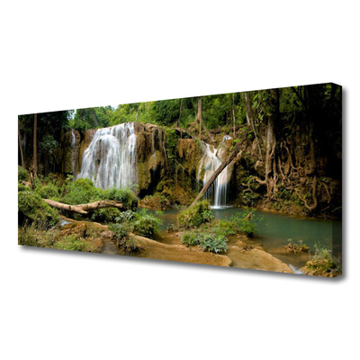 Quadro em tela Cachoeira Rio Floresta Natureza