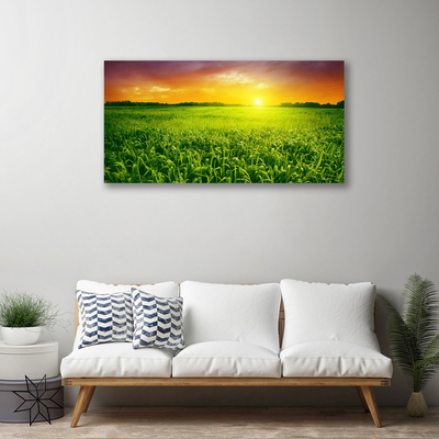 Quadro canvas Nascer do sol no campo de grãos