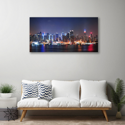 Quadro em tela Arranha-céus Casas da Cidade