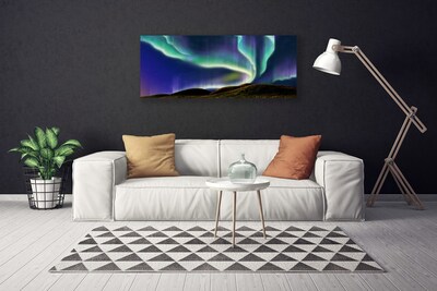 Quadro canvas Paisagem da aurora boreal