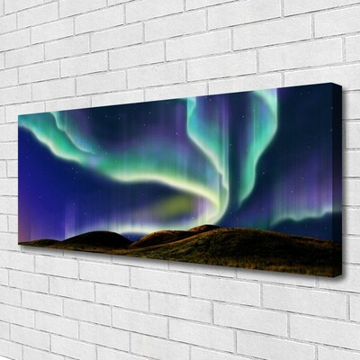 Quadro canvas Paisagem da aurora boreal