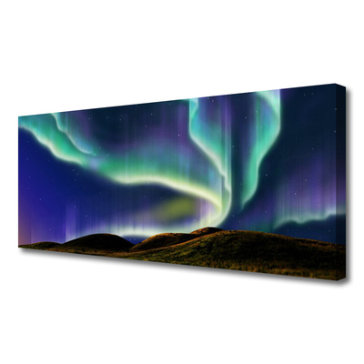 Quadro canvas Paisagem da aurora boreal