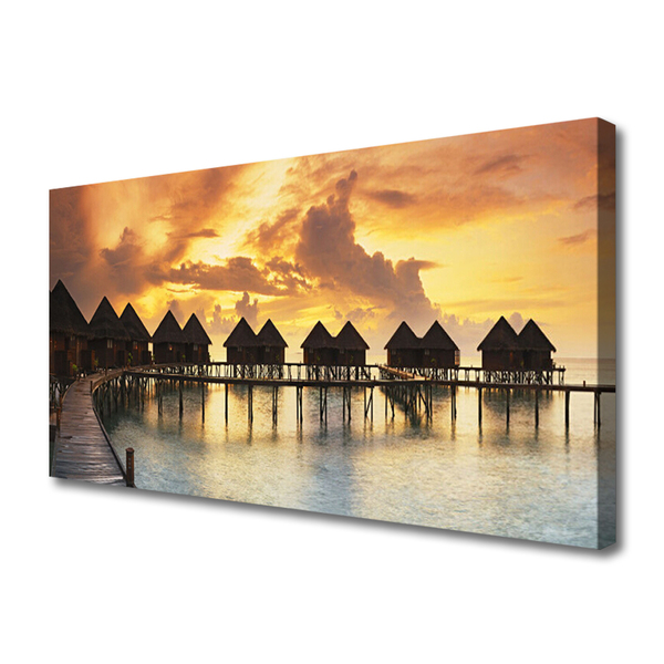 Quadro canvas Casas de campo Sea Sky Holidays