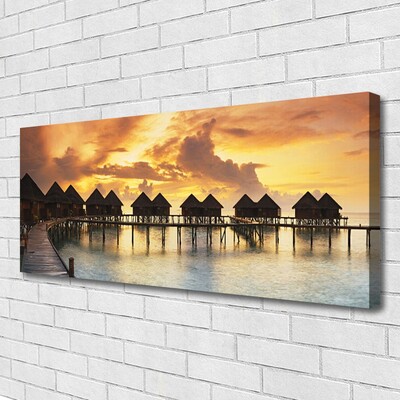Quadro canvas Casas de campo Sea Sky Holidays