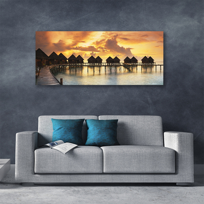 Quadro canvas Casas de campo Sea Sky Holidays