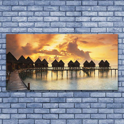 Quadro canvas Casas de campo Sea Sky Holidays