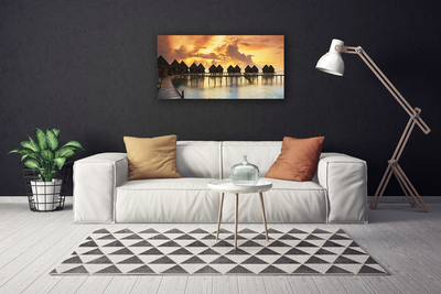 Quadro canvas Casas de campo Sea Sky Holidays