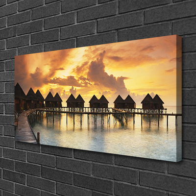 Quadro canvas Casas de campo Sea Sky Holidays