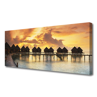 Quadro canvas Casas de campo Sea Sky Holidays