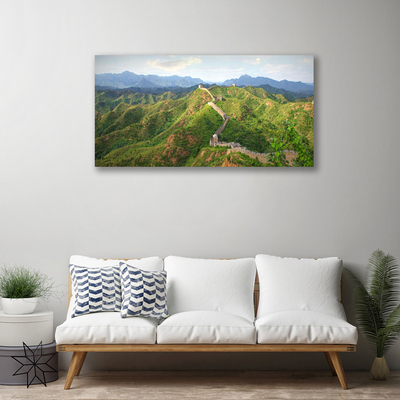 Quadro em tela Paisagem das Montanhas da Grande Muralha
