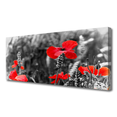 Quadro em tela Papoulas na Parede