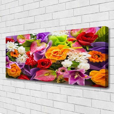 Quadro canvas Flores na Parede