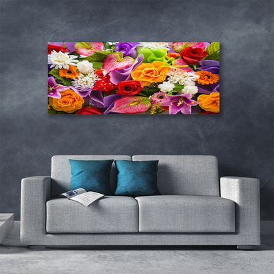 Quadro canvas Flores na Parede