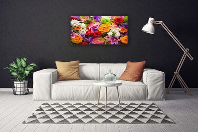 Quadro canvas Flores na Parede
