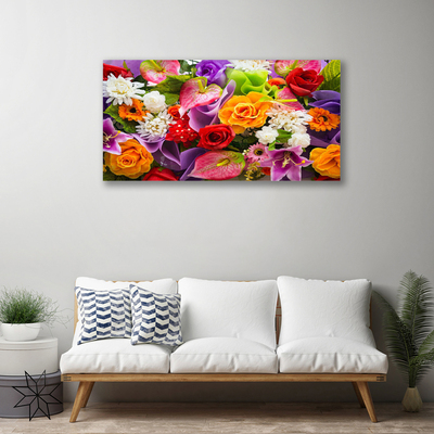 Quadro canvas Flores na Parede