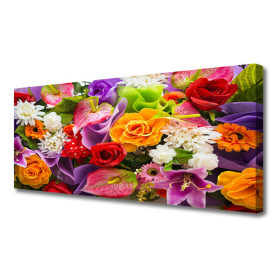 Quadro canvas Flores na Parede