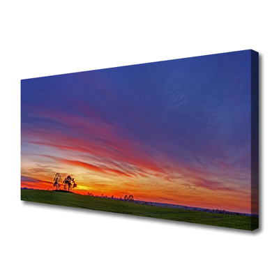 Quadro canvas Paisagem Campo Árvores Natureza