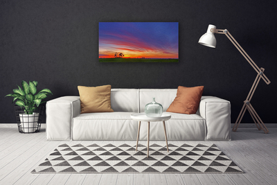 Quadro canvas Paisagem Campo Árvores Natureza