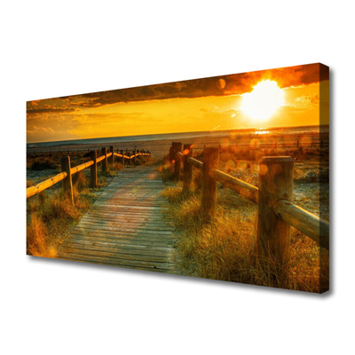 Quadro em tela Arquitetura do Pôr do Sol