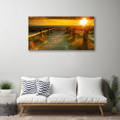 Quadro em tela Arquitetura do Pôr do Sol