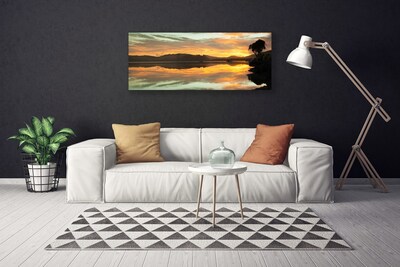 Quadro canvas Água Céu Montanhas Paisagem